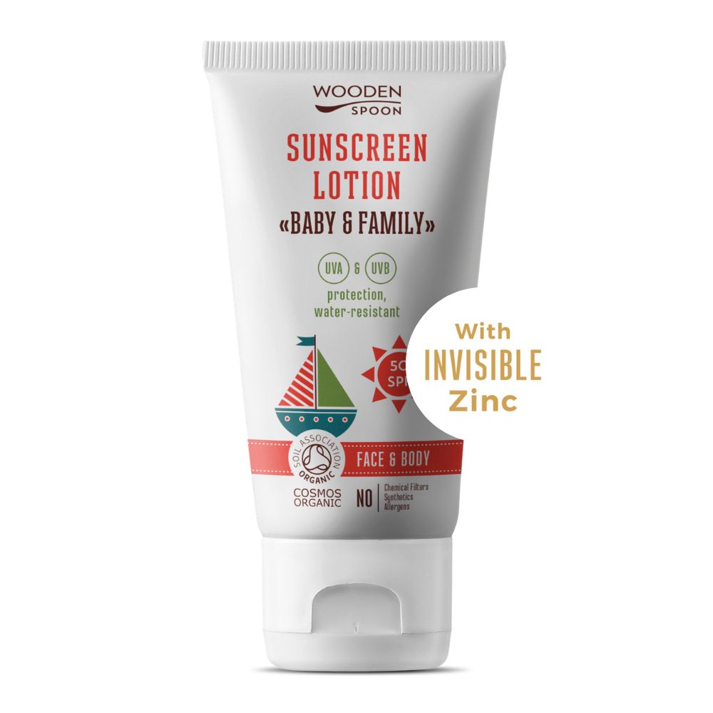 Opalovací tělové mléko Baby & Family SPF 50 WoodenSpoon
