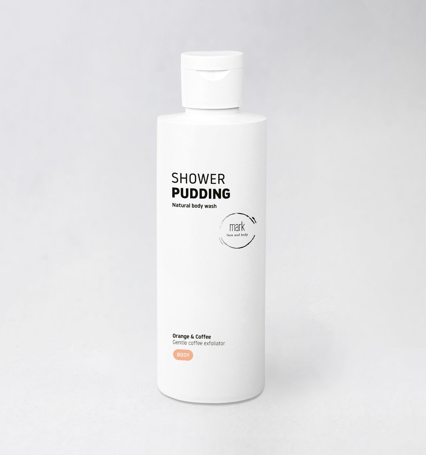 Shower pudding Orange & Coffee - s jemnými kávovými zrníčky