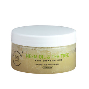 MARK sugar foot scrub Neem & Tea tree oil - s bambusovým pudrem