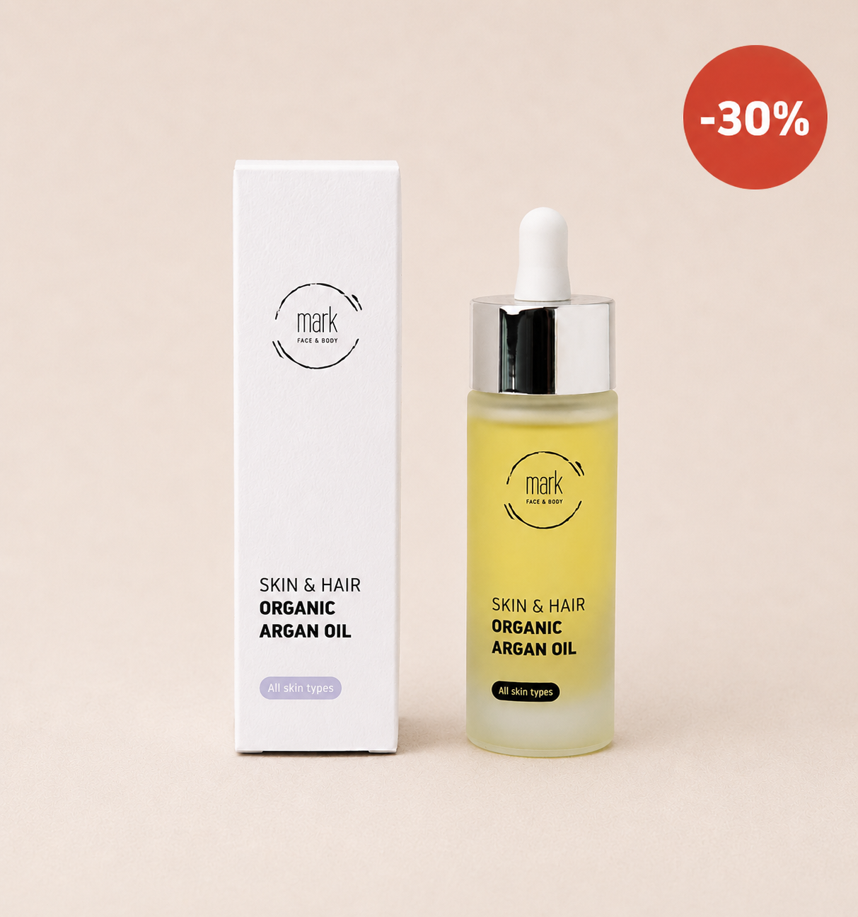 MARK skin & hair organic Argan oil - exspirace 11/2026