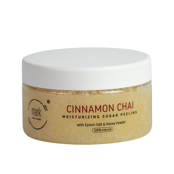 MARK sugar scrub Cinnamon Chai - s medovým práškem