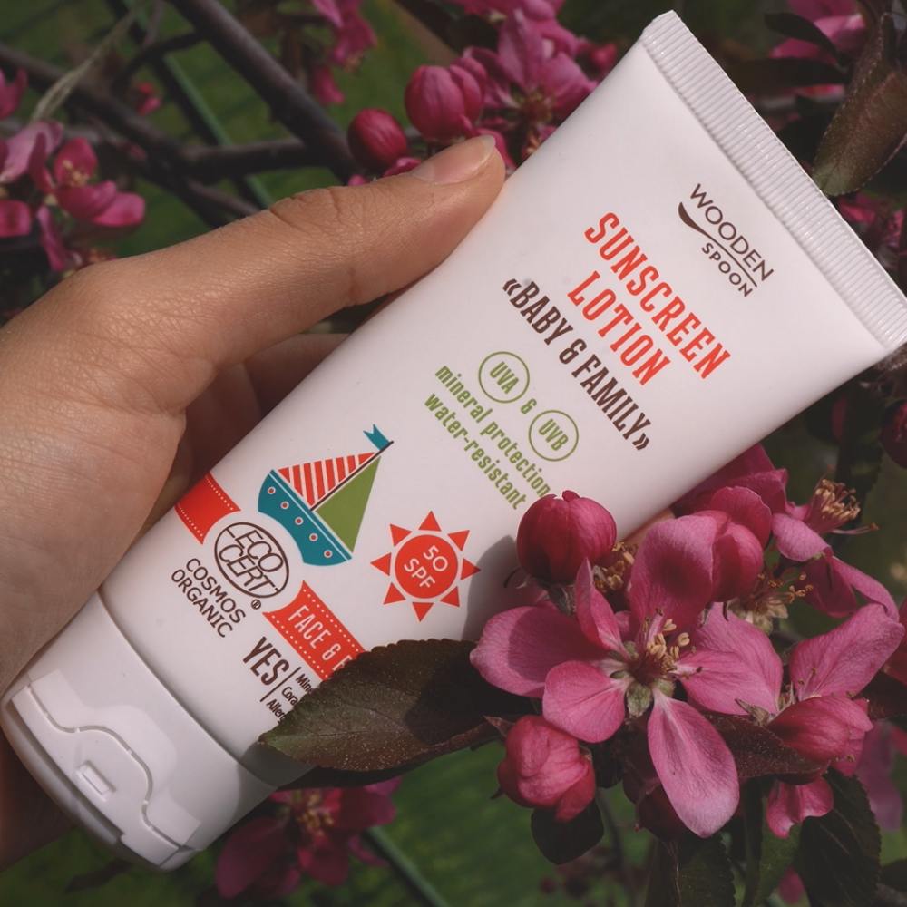 Opalovací tělové mléko Baby & Family SPF 50 WoodenSpoon
