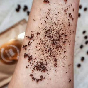 MARK coffee scrub Golden Shine - s třpytivým efektem