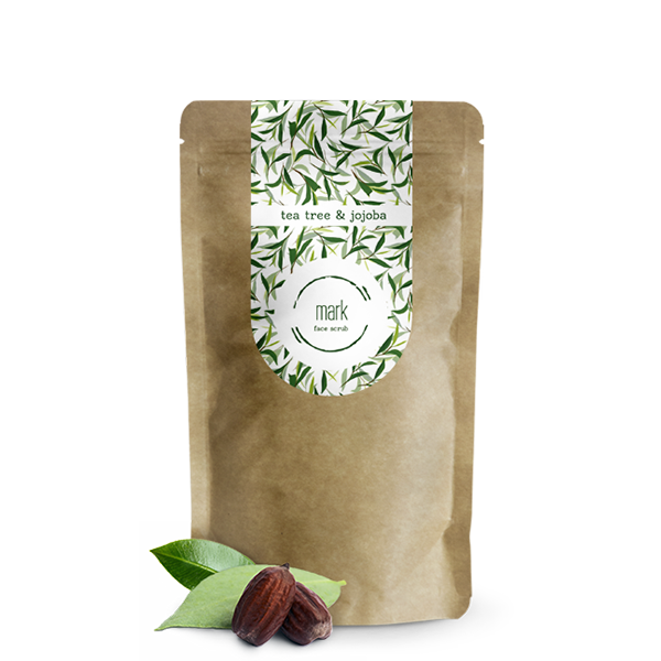 MARK coffee face scrub - s tea tree & jojobovým olejem